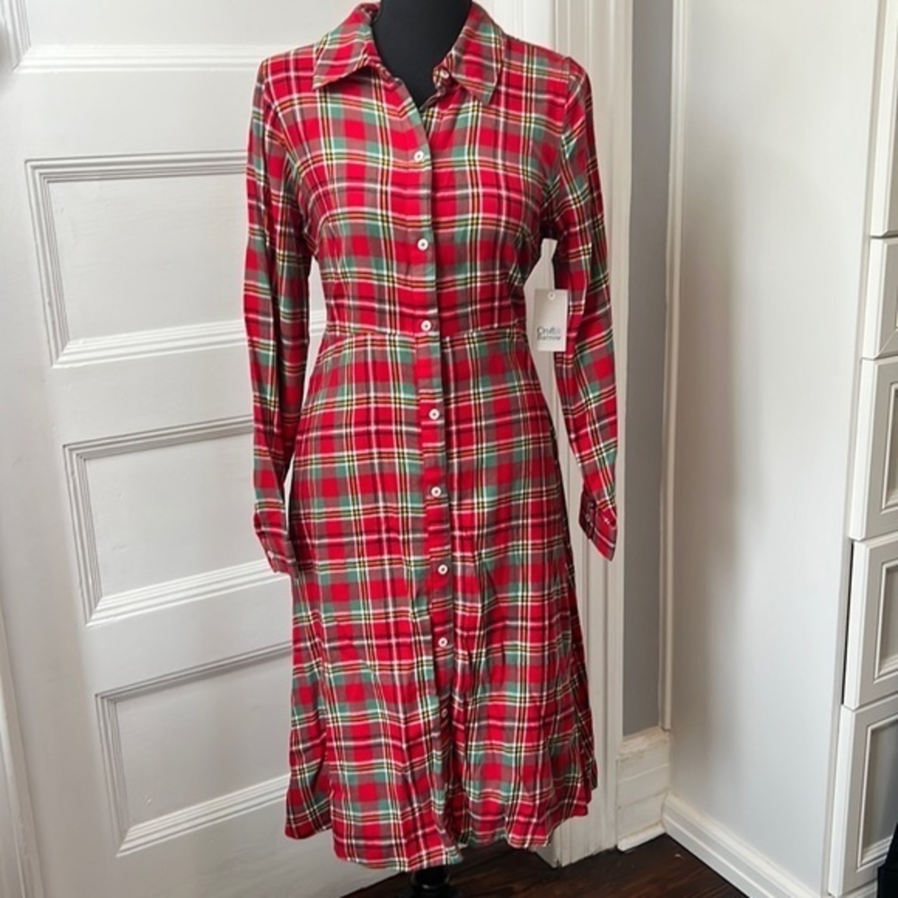 CROFT & BARROW WOMENS FLANNEL SHRIT DRESS SIZE‎ PS NEW WITH TAGS NWT